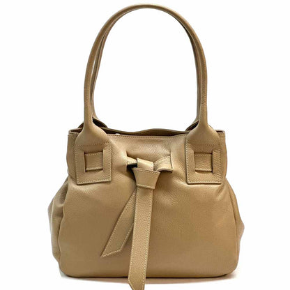 Daria Leather Shoulder Bag - Made In Italy
