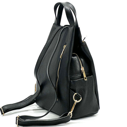 Rovena Cow Leather City Backpack - Made In Italy