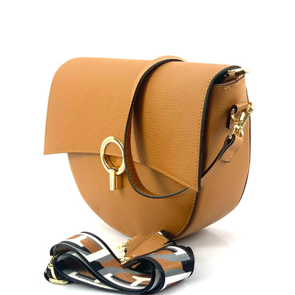 Charlotte leather Cross-body bag - Made In Italy