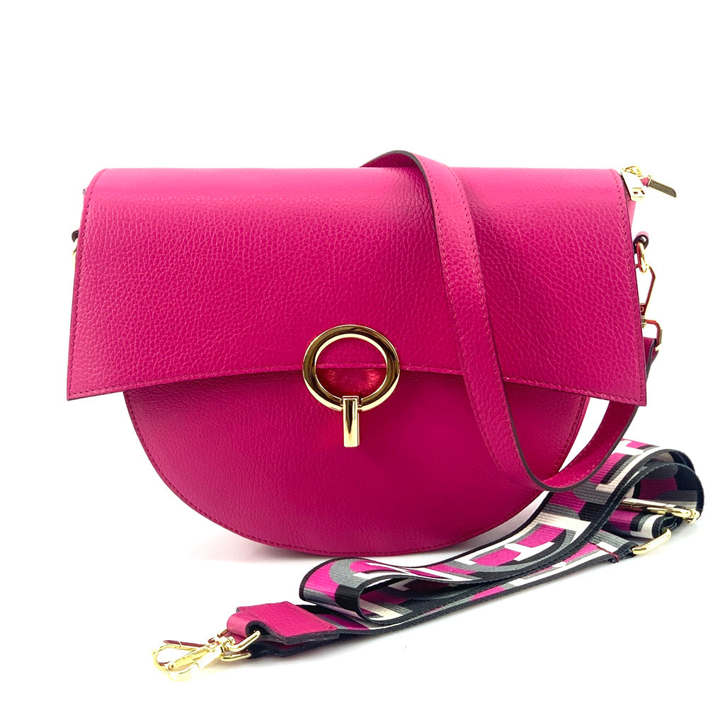 Charlotte leather Cross-body bag - Made In Italy
