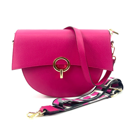 Charlotte leather Cross-body bag - Made In Italy