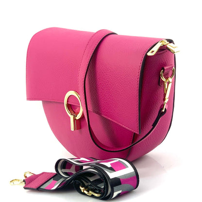 Charlotte leather Cross-body bag - Made In Italy