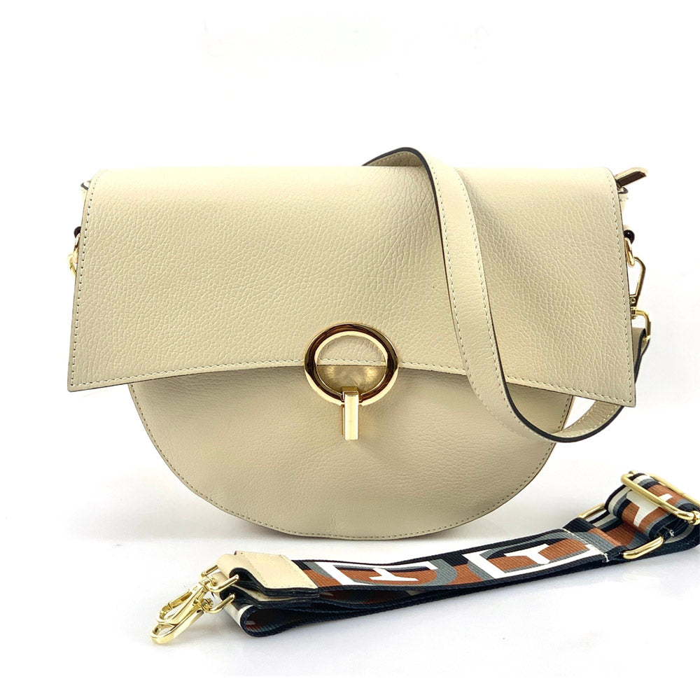 Charlotte leather Cross-body bag - Made In Italy