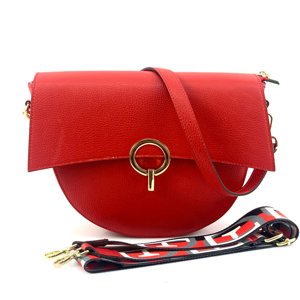 Charlotte leather Cross-body bag - Made In Italy