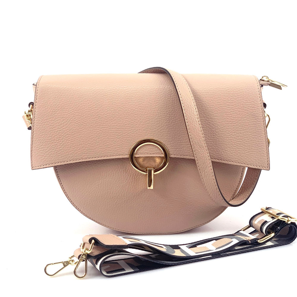 Charlotte leather Cross-body bag - Made In Italy
