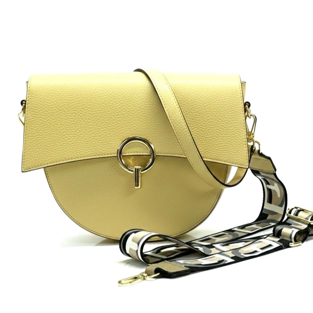 Charlotte leather Cross-body bag - Made In Italy