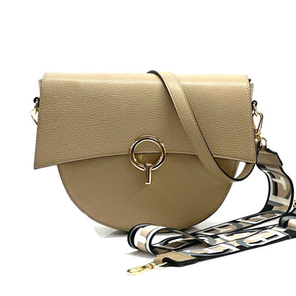 Charlotte leather Cross-body bag - Made In Italy