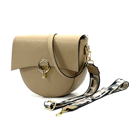 Charlotte leather Cross-body bag - Made In Italy
