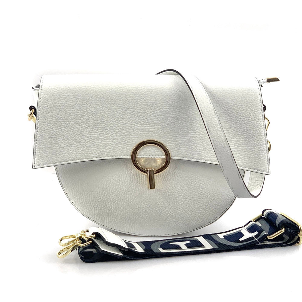 Charlotte leather Cross-body bag - Made In Italy