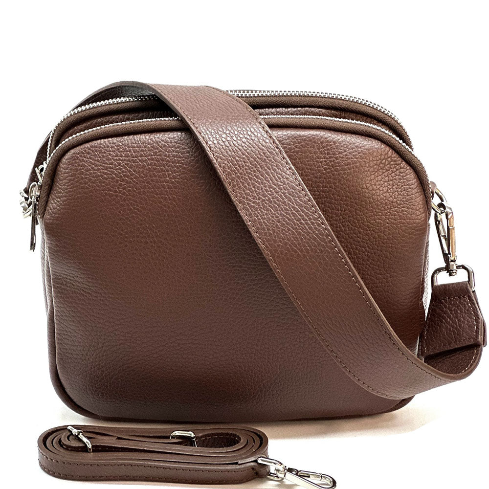 Prisca Leather Shoulder Bag - Made In Italy