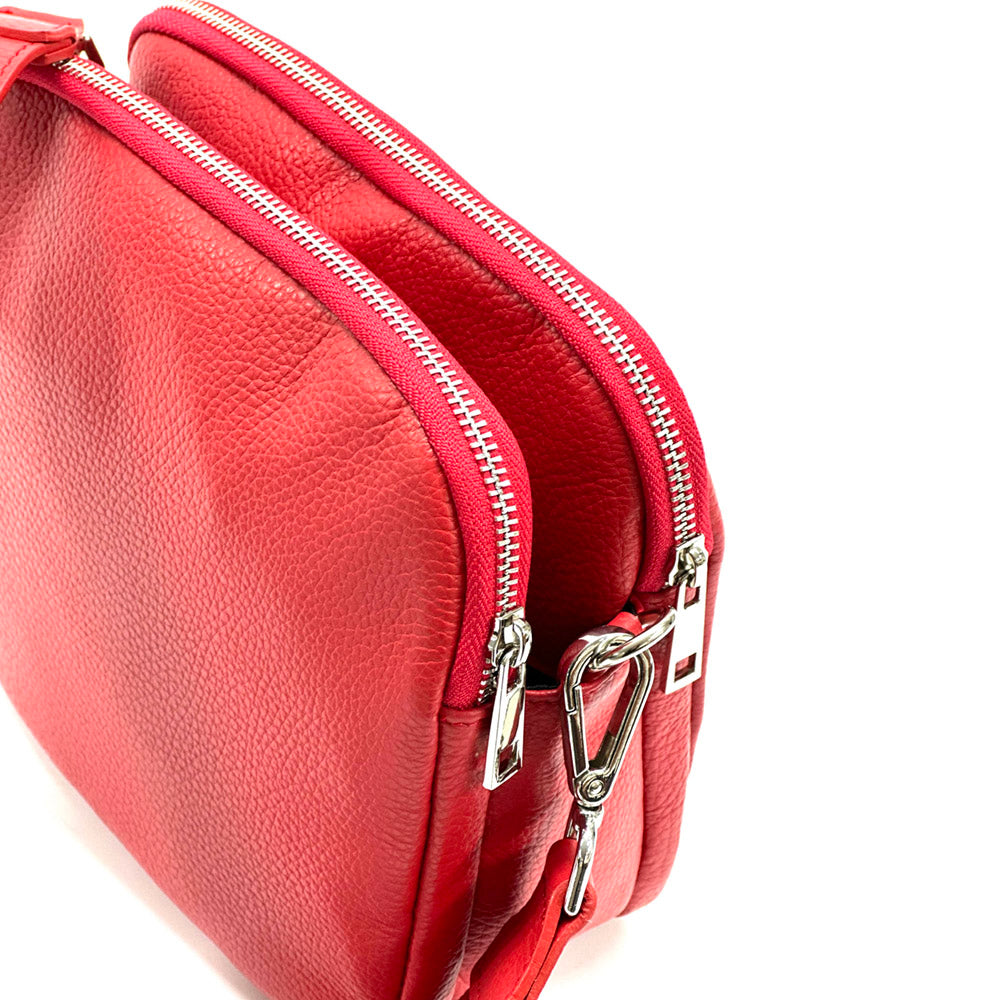 Prisca Leather Shoulder Bag - Made In Italy