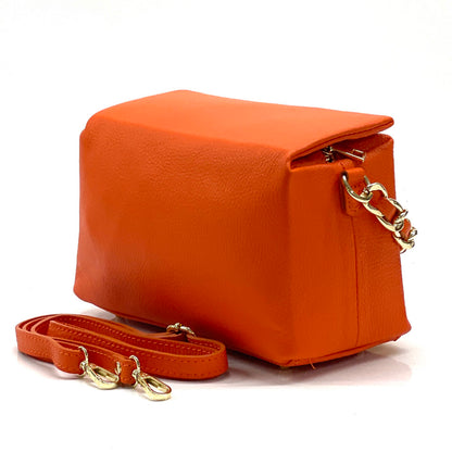 Cora Leather Handbag - Made In Italy