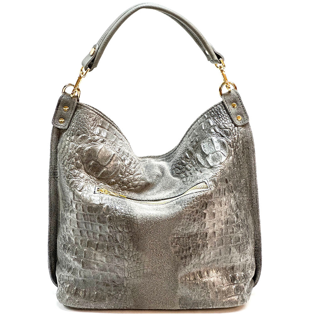 Selene S Leather Hobo Bag - Made In Italy