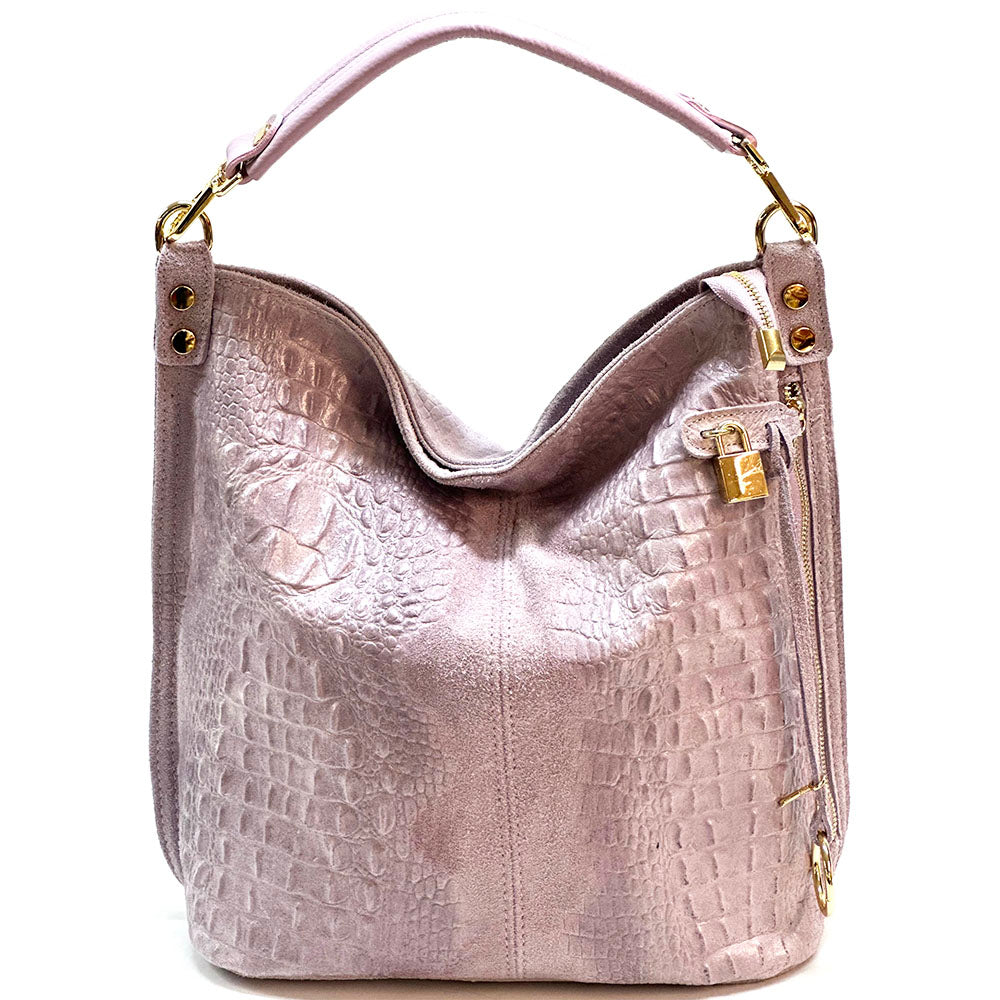 Selene S Leather Hobo Bag - Made In Italy