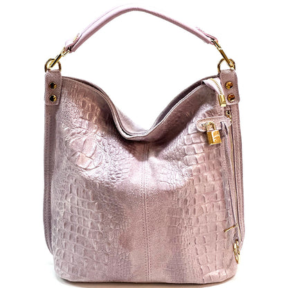 Selene S Leather Hobo Bag - Made In Italy