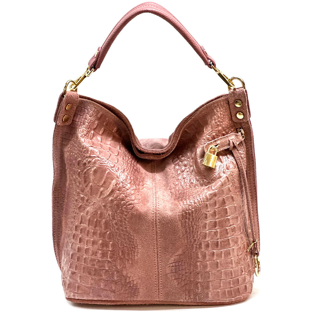 Selene S Leather Hobo Bag - Made In Italy