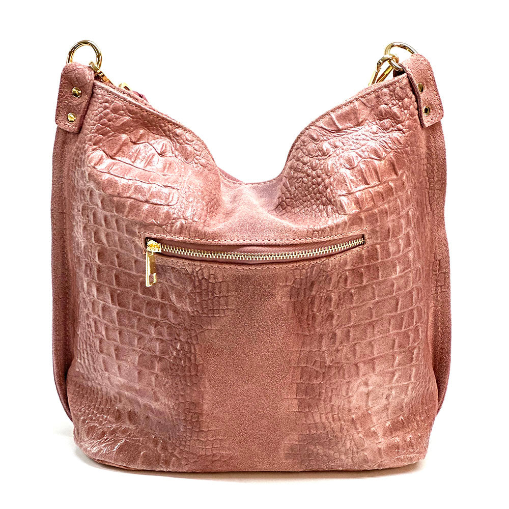 Selene S Leather Hobo Bag - Made In Italy