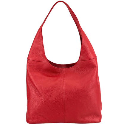 Caïssa Cow Leather Hobo Shoulder Bag - Made In Italy