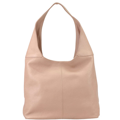 Caïssa Cow Leather Hobo Shoulder Bag - Made In Italy