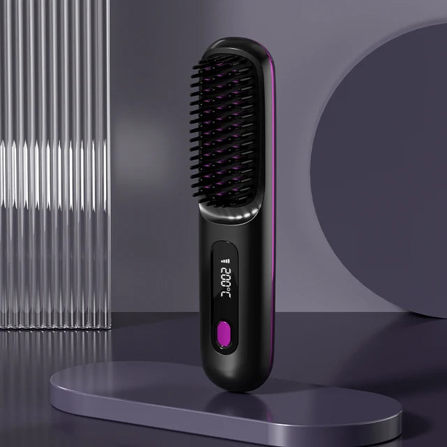 Home Travel Wireless Straightener, Digital Adjustable Styling Tool, Women&