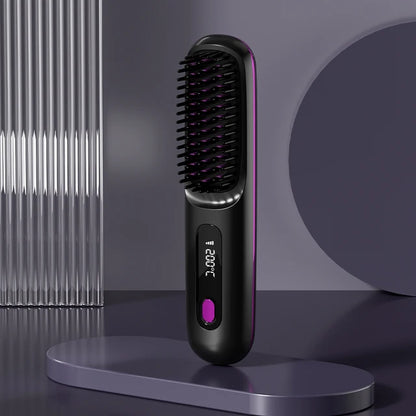 Home Travel Wireless Straightener, Digital Adjustable Styling Tool, Women&