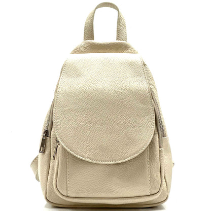 Manuele Cow Leather Backpack - Made In Italy