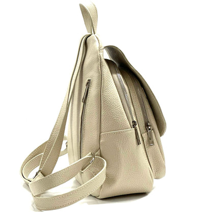 Manuele Cow Leather Backpack - Made In Italy