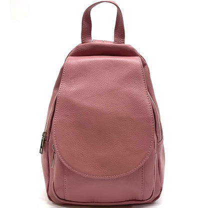 Manuele Cow Leather Backpack - Made In Italy