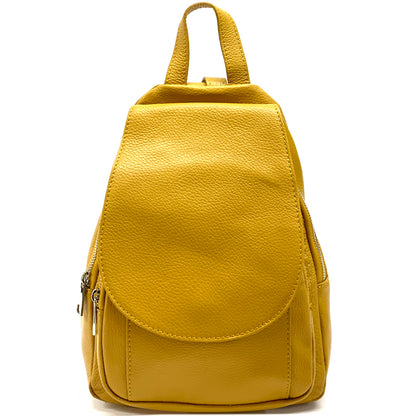 Manuele Cow Leather Backpack - Made In Italy
