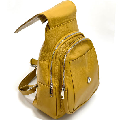Manuele Cow Leather Backpack - Made In Italy