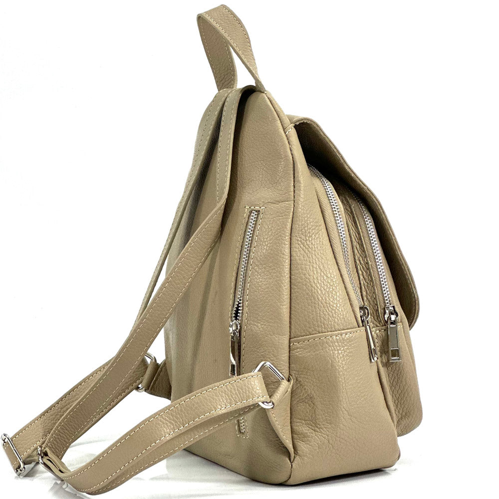Manuele Cow Leather Backpack - Made In Italy