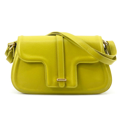 Pepe Leather Shoulder Bag - Made In Italy