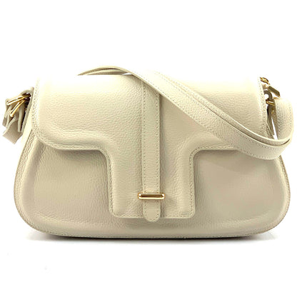 Pepe Leather Shoulder Bag - Made In Italy