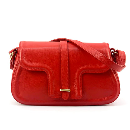 Pepe Leather Shoulder Bag - Made In Italy