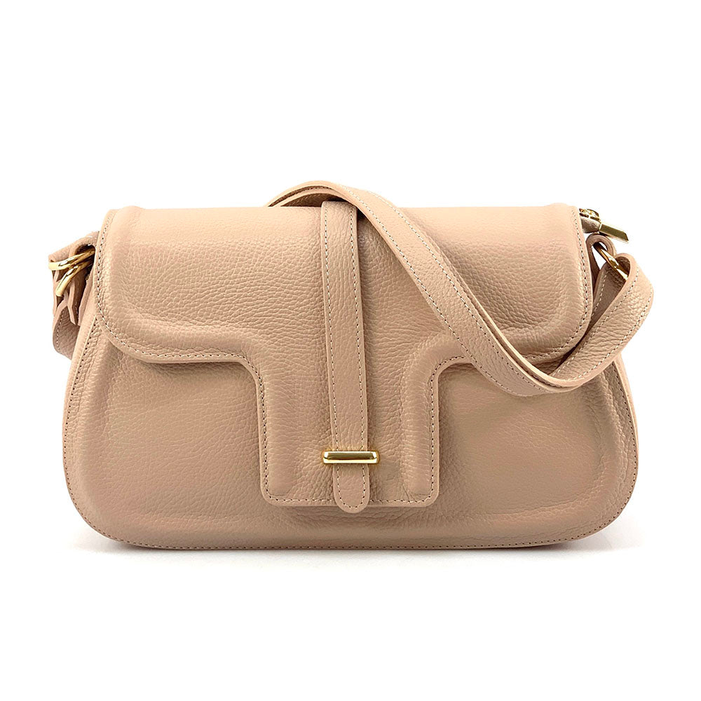Pepe Leather Shoulder Bag - Made In Italy