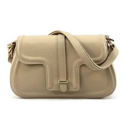 Pepe Leather Shoulder Bag - Made In Italy