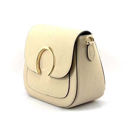 Clara Cow Leather Cross-body Bag - Made In Italy
