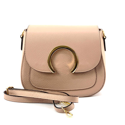 Clara Cow Leather Cross-body Bag - Made In Italy