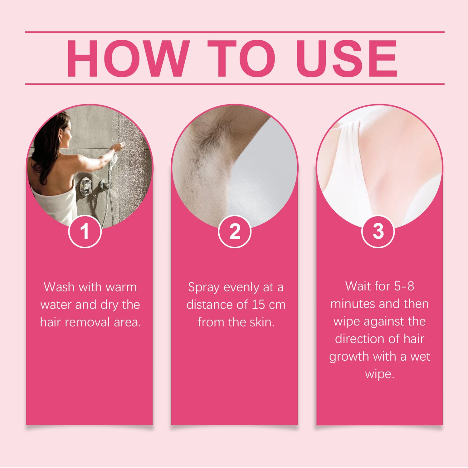 OceAura The Body Hair Removal Spray, Gentle And Relaxed Not Stimulate The Skin Care Hair Clean Hair Removal Spray