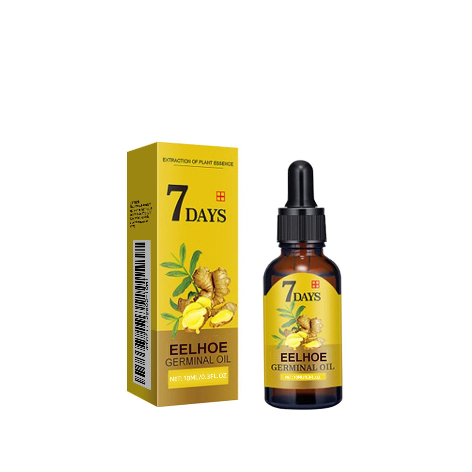 EELHOE Ginger Hair Care Liquid (10ml) Is A Nourishing And Moisturizing Hair Care Liquid That Strengthens And Prevents Hair Loss