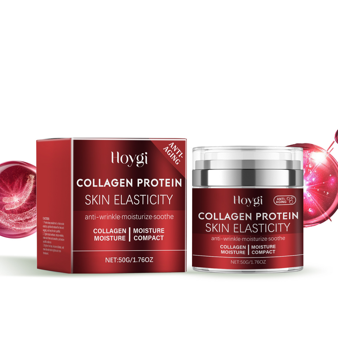 Hoygi Collagen Cream Gentle Care And Moisturize Moisturizing, Soft And Supple Skin Daily Care Cream