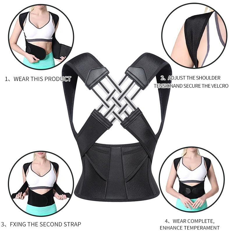 Posture Corrector Belt for Back Straightening, Shoulder Opening