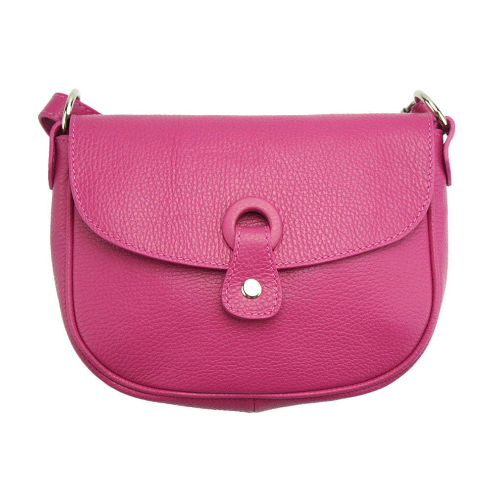 Gemma cross-body leather bag - Made In Italy