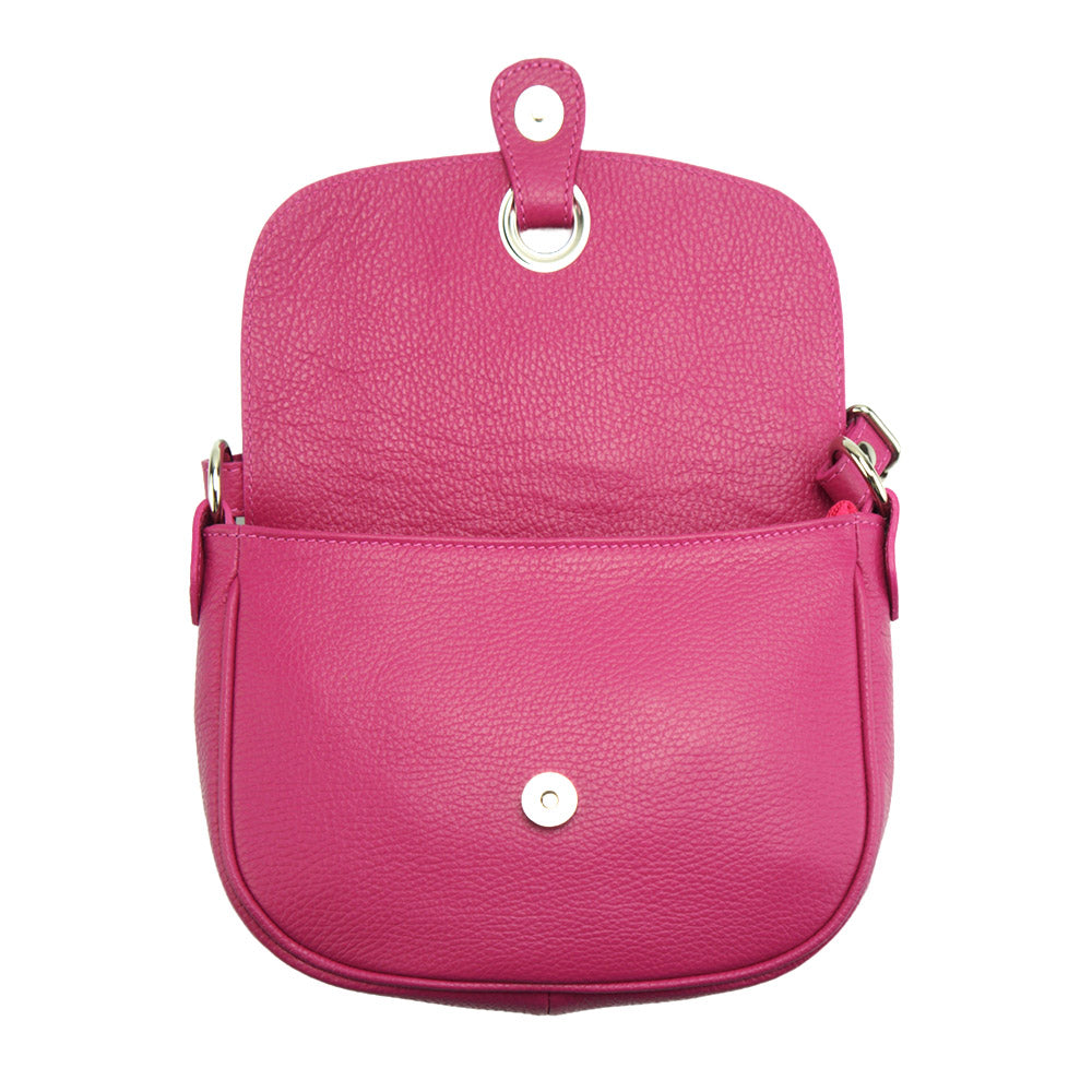 Gemma cross-body leather bag - Made In Italy