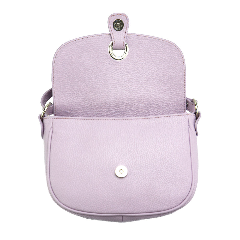 Gemma cross-body leather bag - Made In Italy