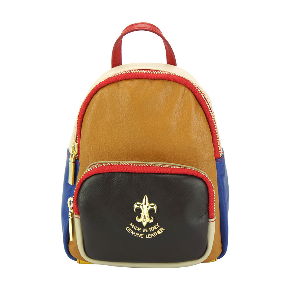 Alessia Leather Backpack - Made In Italy