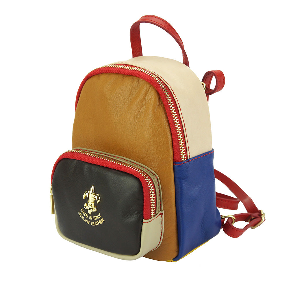 Alessia Leather Backpack - Made In Italy