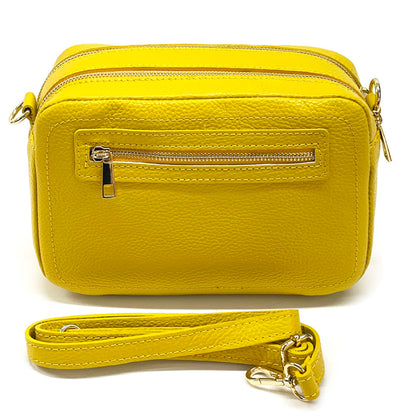 Anita Leather Crossbody Bag - Made In Italy