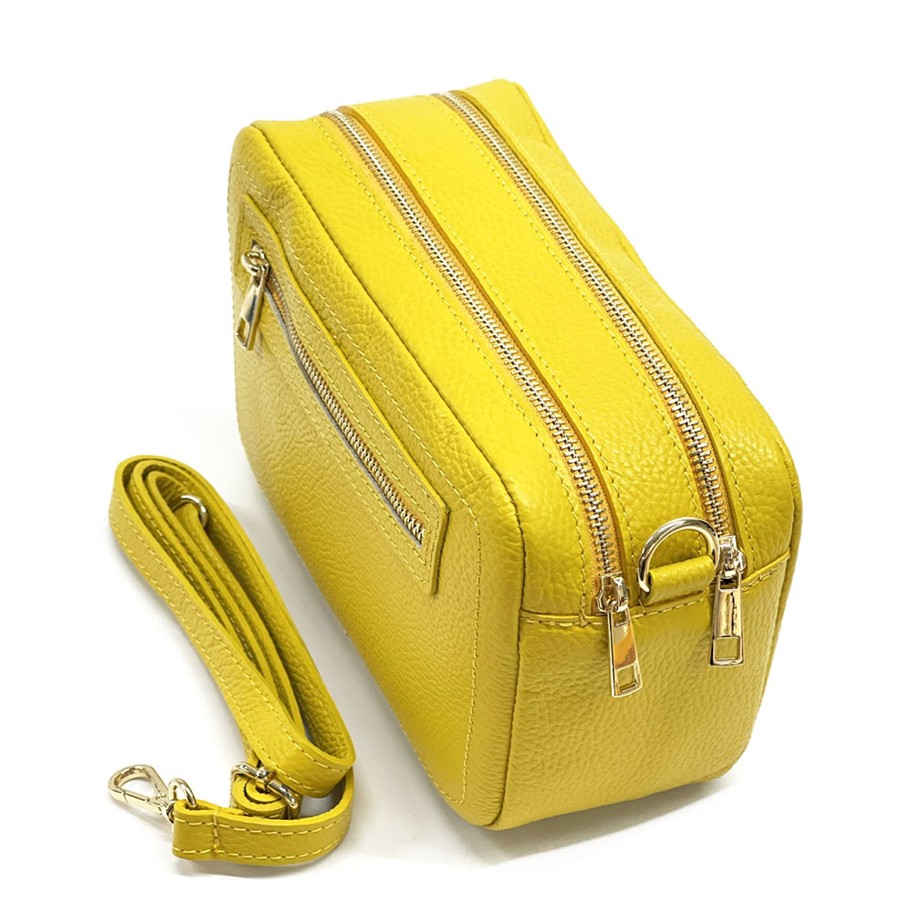 Anita Leather Crossbody Bag - Made In Italy