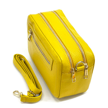 Anita Leather Crossbody Bag - Made In Italy